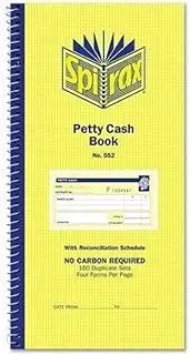 Spirax 552 Petty Cash Book 279X144Mm