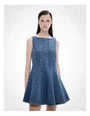 [Witchery] Denim Swing Dress in Indigo