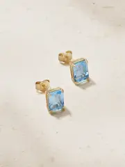 [Mateo] Mateo - 14-karat Gold Topaz Earrings - One size One size Gold