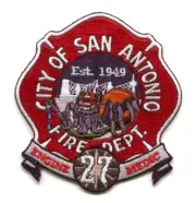 San Antonio Fire Department Station 27 Engine Medic Patch Texas TX