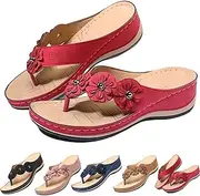 [FLASHWIST] Women’s Orthopedic Arch Support Flowers Clip Toe Sandals, sandals women Comfortable Open Toe Wedge Sandals