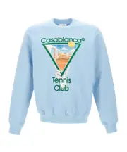 Casablanca Metaphysical Tennis Icon Sweatshirt S,XL,XS,L,XXL,M Light Blue
