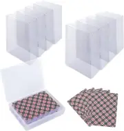 24PCS Plastic Playing Card Case Holder, Empty Playing Card Storage Box Card Game