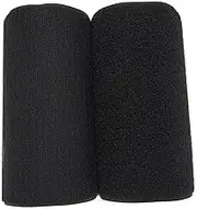 6'' Width x 2 Meters Length Black Sew On Hook and Loop Tape Fastening Nylon Fabric Tape (Black, 6 Inch x 2 Meters)