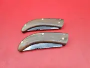 Handmade 2Pcs Corban Blade Folding knife Rose Wood Handle With Sheath S103