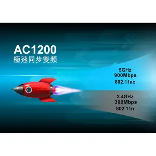 TOTOLINK A3 AC1200超世代迷你雙頻WIFI路由器 分享器 無線上網(福利品保固三個月)