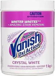 Vanish Napisan OxiAction Fabric Stain Remover Powder, Crystal White, 1kg