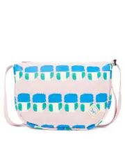 [Jellymallow] Jellymallow Big Flower canvas shoulder bag One Size pink