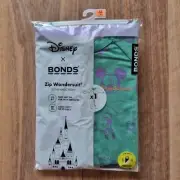 Brand New Bonds X Disney Zip Wondersuit, Mickey Mouse Heads Size 00 (3-6m)