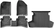 Compatible with Chery Arrizo 5 / Arrizo 5 GT 2019-2025 TPE Floor Mats and Cargo Liners, WP Scratch Resistant LHD Trunk Cargo Mat(4PCS Full Set)