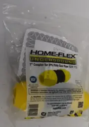 Home-Flex Underground Gas Pipe Coupler 1" Push Connect 80PSI 18-429-010