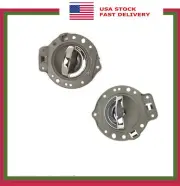 For 06-10 JEEP COMMANDER INSIDE DOOR HANDLE FRONT PAIR Khaki & CHROME BOLT DS501 (for: Jeep)