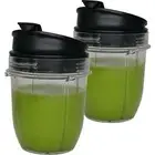 Replacement 12oz cup with Spout Lid for 900w 1000w Nutri Ninja Blender Auto i...