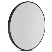 90CM Wall Mirror Bathroom Makeup Mirror Round Frameless Polished
