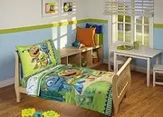 Disney Hugglemonster 4 Piece Toddler Bedding Set
