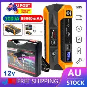 99900mAh Car Jump Starter Portable 12V Power Bank Pack Battery Charger Booster