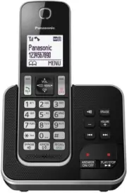 DECT Digital Cordless Phone with Answering Machine and 1 Handset (KX-TGD320ALB)