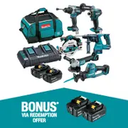 Makita 18V Brushless 6 Piece Combo Kit DLX6136TX1
