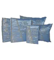 Sky Blue and Silver Miss XV Anos Quinceanera Pillow Set, Mis Quince