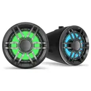 Fusion XS 6.5" 200W Wake Tower Speakers w RGB LED - Black