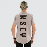 [Kiss Chacey] Fallout Dual Curved Tee Pigment Gull