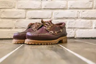 【紐約范特西】現貨 經典款 TIMBERLAND 男生款 酒紅色 雷根鞋 50009 皮革 百搭 休閒鞋 皮鞋