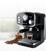 TODO Espresso Coffee Machine Maker Automatic 15 Bar Pump 1.25L - Black