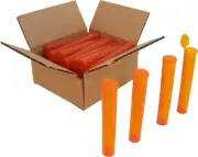 (100) Pre-Roll Tubes - Orange 109mm King Size Herbs Storage Meds Spices PRT109TO