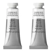 2x Winsor & Newton 14ml Professional Watercolour Artist Paint Chinese White S1