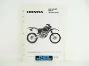 NOS Genuine Honda Dealer Set-Up Instructions Manual XR400R 2000 XR400 00