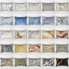 Marble Cushion Cover Rock Texture Polyester Pillowcase Natural Stone Line Sofa