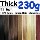 16"-30" Mega THICK Clip in Remy Human Hair Extensions Full Head Weft Balayage