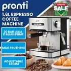 Pronti 1.6L Automatic Coffee Espresso Machine Steam Frother Touch Control