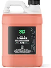 3D GLW Series Quick Detailer 64 oz - Spray On, Wipe Off Showroom Shine Detail Spray - Great for Light Dust, Fingerprints & Smudges - Safe on Paint, Wheels & Interior