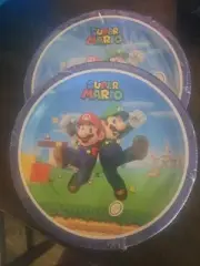 16 Nintendo Super Mario Bros Birthday Party 9" Dinner Plates*16 Guests* New