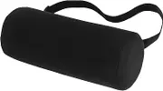 Lumbar Support Pillow, Memory Foam Back Support With Removable Washable Cover, Ergonomic Neckroll With Elastic Strap for Chair