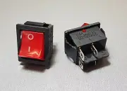 KCD4-201N Red Illuminated 4 Pin DPST Rocker Switch 15A 250V 2PCS