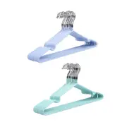 20-pack PVC Coated Steel Coat Hangers Suit Trouser Garment Clothes Hanger Bar
