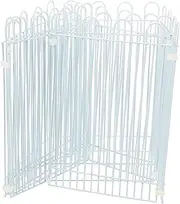 1 Set Hamster Enclosure Small Animal Cage Guinea Pig Cages Pet Isolation Fence Playpen Rabbits Exercise Pen Thickened Small Pet Fence Puppy Play Pen for Indoors Iron Wire White