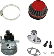 2 Stroke Carburetor Kit for 49cc 50cc 66cc 80cc 100cc with Air Filter Intake Pipe Engine Motorized Moto Bike Bicycle Gas Motor Scooter Moped High Performance Parts
