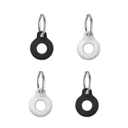 Protect & Style Your Apple AirTags with Laser's 4-Pack Silicone Key Ring: Scratch-Proof, Enhanced Signal, Easy Attach Design