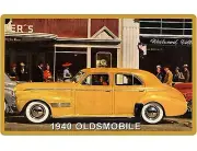 1940 OldsMobile Auto Car Refrigerator / Tool Box Magnet