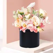 2pcs Floral Arrangements Flower Box Round Box for Proposal Wedding Birthday