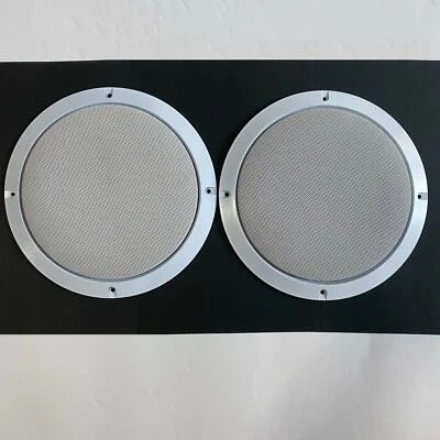 2P 8" White Speaker Cover ABS Frame Metal Mesh Grill For Car Audio DJ PA Speaker