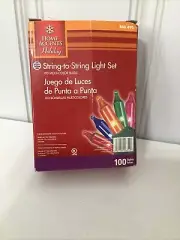 Holiday Lights Incandescent Multi-Colored Mini Lights, 100-Count New