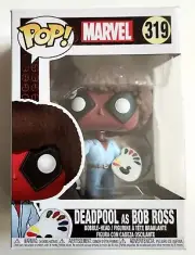Funko Pop Marvel: Deadpool as Bob Ross Vinyl Bobble-Head #30865