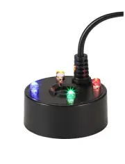 USB Plug Small Mist Maker Indoor Fountain 4 LED Fog Maker Water Feature AC/DC...