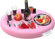 Floating Drink Organizer - Pool Party Drink Holder | Inflatable Swimming Pool Drink Holder, Pool Float Drink Holder, Pool Drink Holder Floats for Fruit, Salad, Tablet, Cell Phone