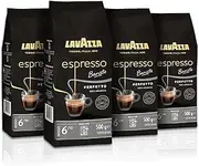 [Lavazza] Espresso Barista Perfetto, 2 Kg, Roasted Coffee Beans, Ideal for Espresso or Superautomatic Coffee Machines, with Floral Aromatic Notes, 100% Arabica, Intensity 6/10, Medium Roasting, 4x500g