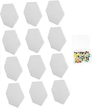 Milisten 12Pcs Sound Absorbing Mats Practical Soundproofing Wall Decor with Pushpins for Home Studio Office Durable Acoustic Panels for Noise Reduction
